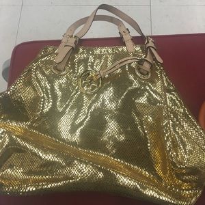 Michael Kors Gold Handbag